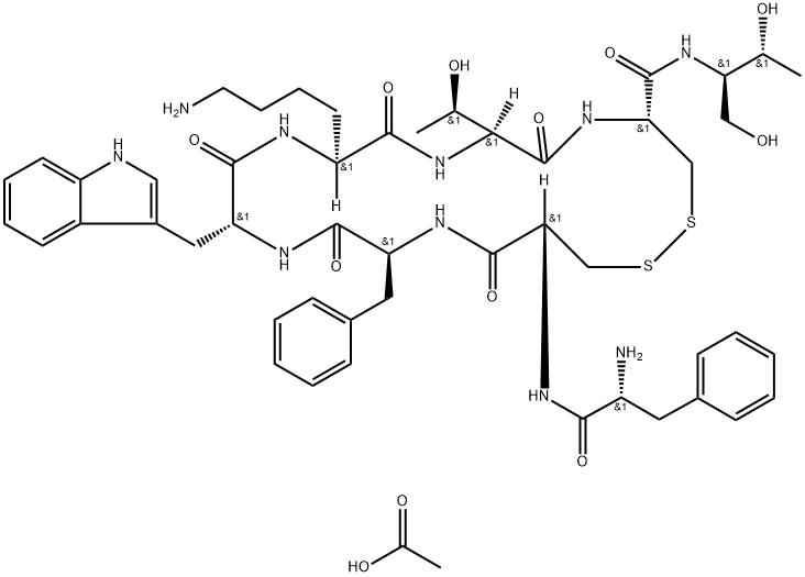 CAS 79517-01-4  Octreotide acetate;SMS 201-995 acetate;醋酸奥曲肽