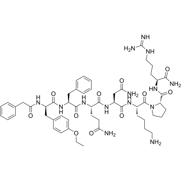 CAS 129520-65-6  (Phenylac1,D-Tyr(Et)2,Lys6,Arg8,des-Gly9)-Vasopressin