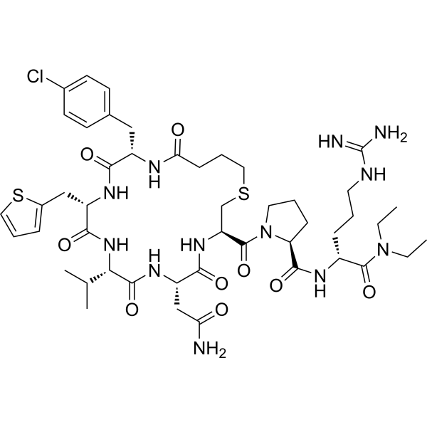 CAS 1647119-71-8  c(Bua-Cpa-Thi-Val-Asn-Cys)-Pro-Agm