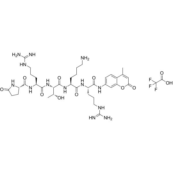 CAS 1255501-99-5  Pyr-Arg-Thr-Lys-Arg-AMC TFA