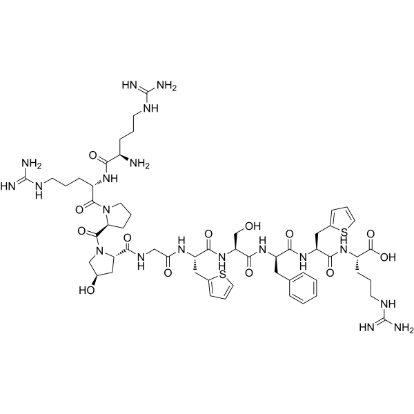 CAS 103412-42-6  D-Arg-[Hyp3,Thi5,8,D-Phe7]-Bradykinin