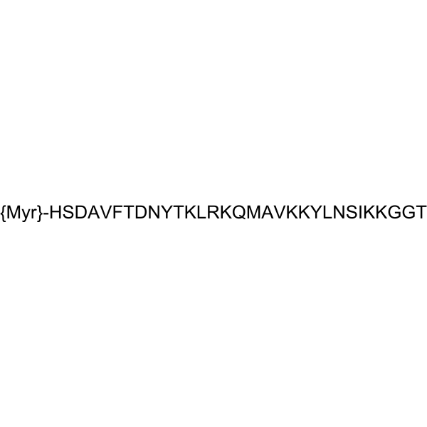 CAS 2243219-86-3  Myristoyl-(Lys12,27,28)-VIP-Gly-Gly-Thr free acid
